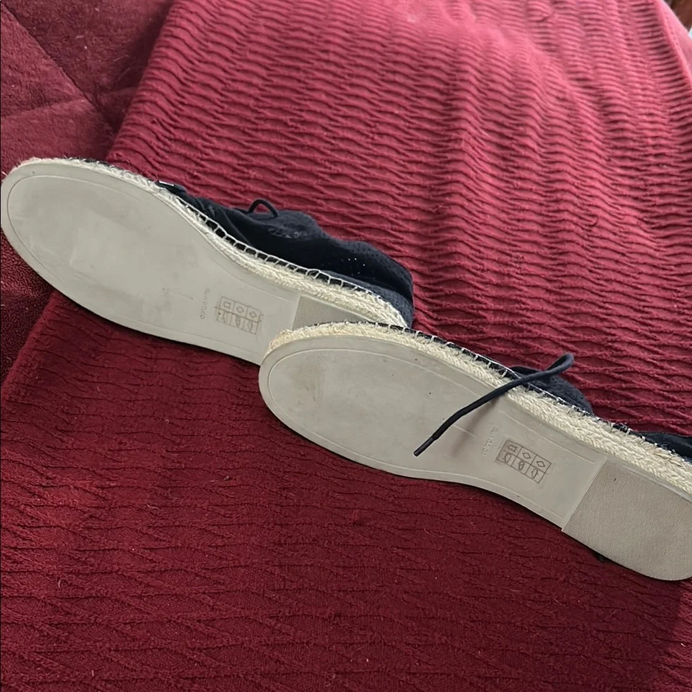 Dolce Vita Dark Blue Suede Espadrille Shoes